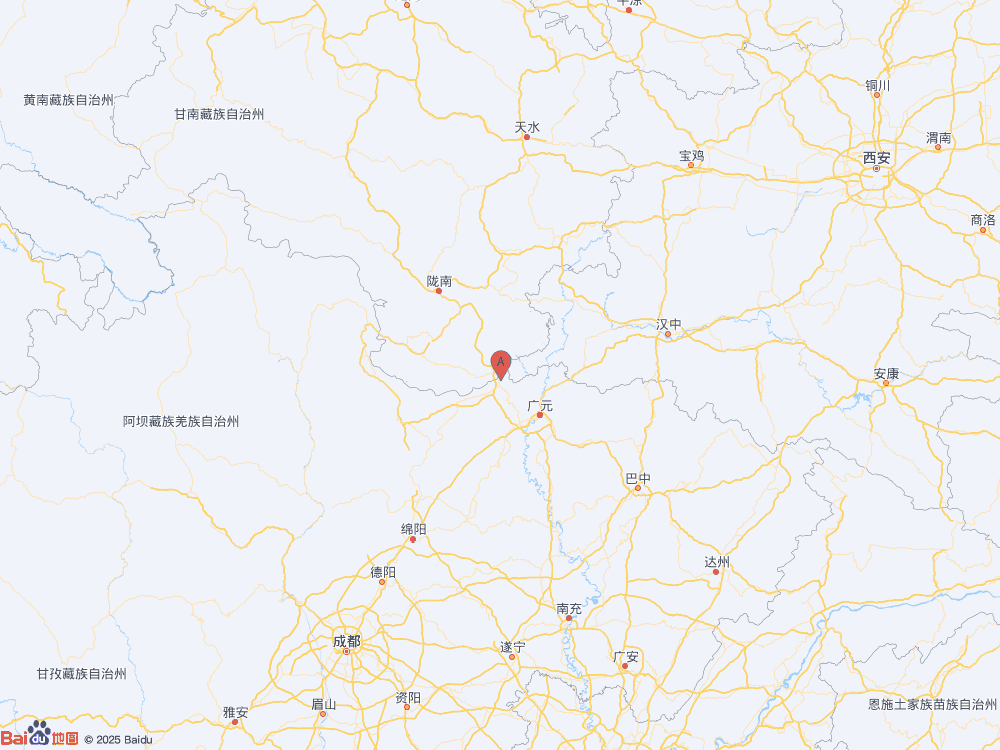 四川广元市青川县（北纬32.76度，东经105.49度）发生4.1级地震