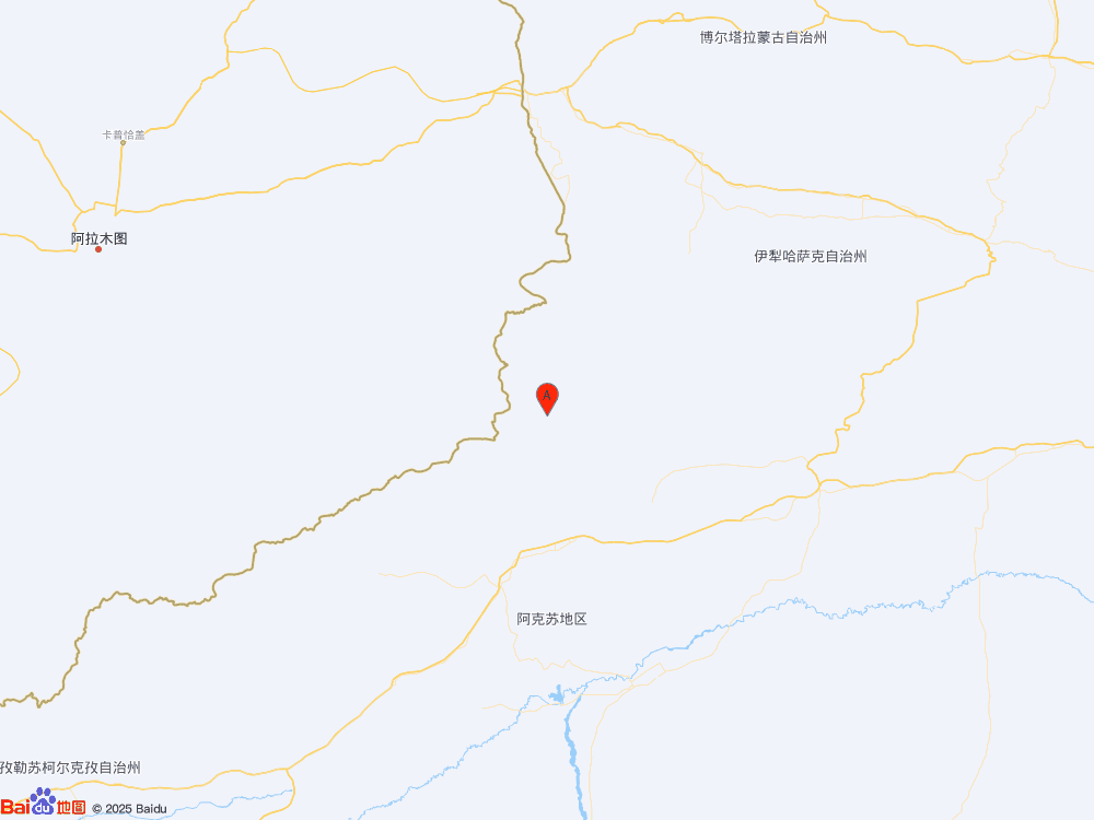 新疆阿克苏地区温宿县发生3.0级地震