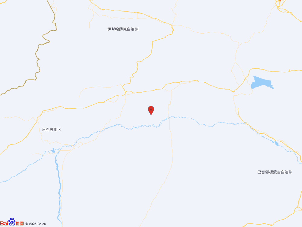 新疆阿克苏地区库车市（北纬41.28度，东经83.69度）发生3.0级地震